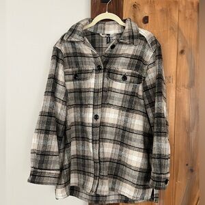 H&M flannel SHACKET small